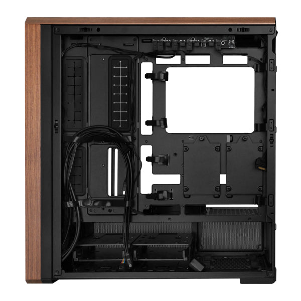 Lian Li LANCOOL 217 Genuine Walnut Wood Computer Case, Mid-Tower ATX PC Case with 5 Pre-Installed PWM Fans 2x170mm, 2x120mm & 1x140mm, Flexible PSU & Cable Installation