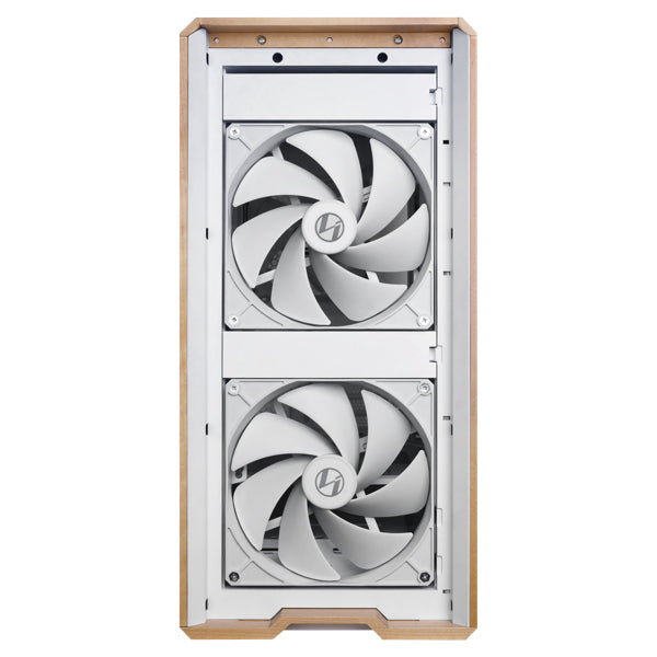 Lian Li LANCOOL 217 Genuine Walnut Wood Computer Case, Mid-Tower ATX PC Case with 5 Pre-Installed PWM Fans 2x170mm, 2x120mm & 1x140mm, Flexible PSU & Cable Installation