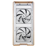 Lian Li LANCOOL 217 Genuine Walnut Wood Computer Case, Mid-Tower ATX PC Case with 5 Pre-Installed PWM Fans 2x170mm, 2x120mm & 1x140mm, Flexible PSU & Cable Installation