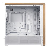 Lian Li LANCOOL 217 Genuine Walnut Wood Computer Case, Mid-Tower ATX PC Case with 5 Pre-Installed PWM Fans 2x170mm, 2x120mm & 1x140mm, Flexible PSU & Cable Installation