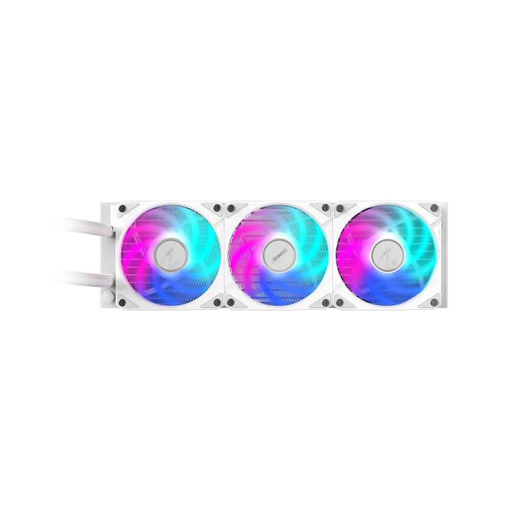 مبرد وحدة المعالجة المركزية Gigabyte AORUS WATERFORCE II 360 ICE، مبرد وحدة المعالجة المركزية السائل، مراوح ARGB، متوافق مع Intel LGA1700 وAMD AM5