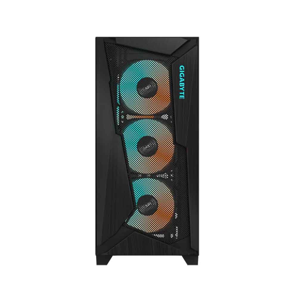 GIGABYTE C301 Glass V2 – Mid Tower PC Gaming Case, Tempered Glass, USB Type-C, 4X ARBG Fans Included