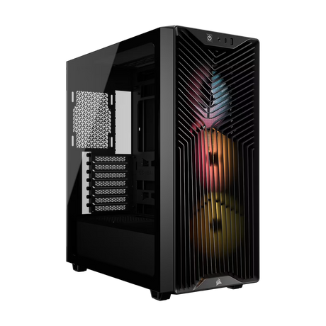 Corsair 3200D RS ARGB Mid-Tower PC Case – High Airflow Mesh Gaming Chassis