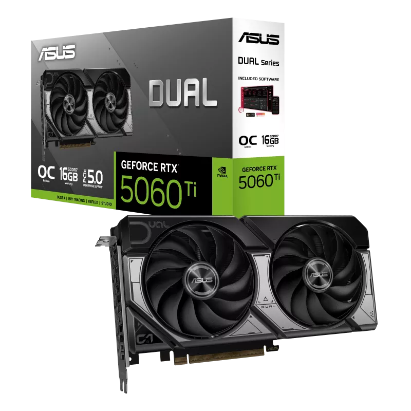 ASUS Dual GeForce RTX 5060 Ti 16GB GDDR7 OC Graphics Card