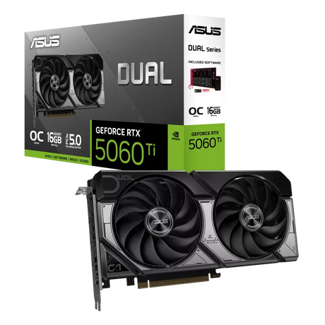 ASUS Dual GeForce RTX 5060 Ti 16GB GDDR7 OC Graphics Card
