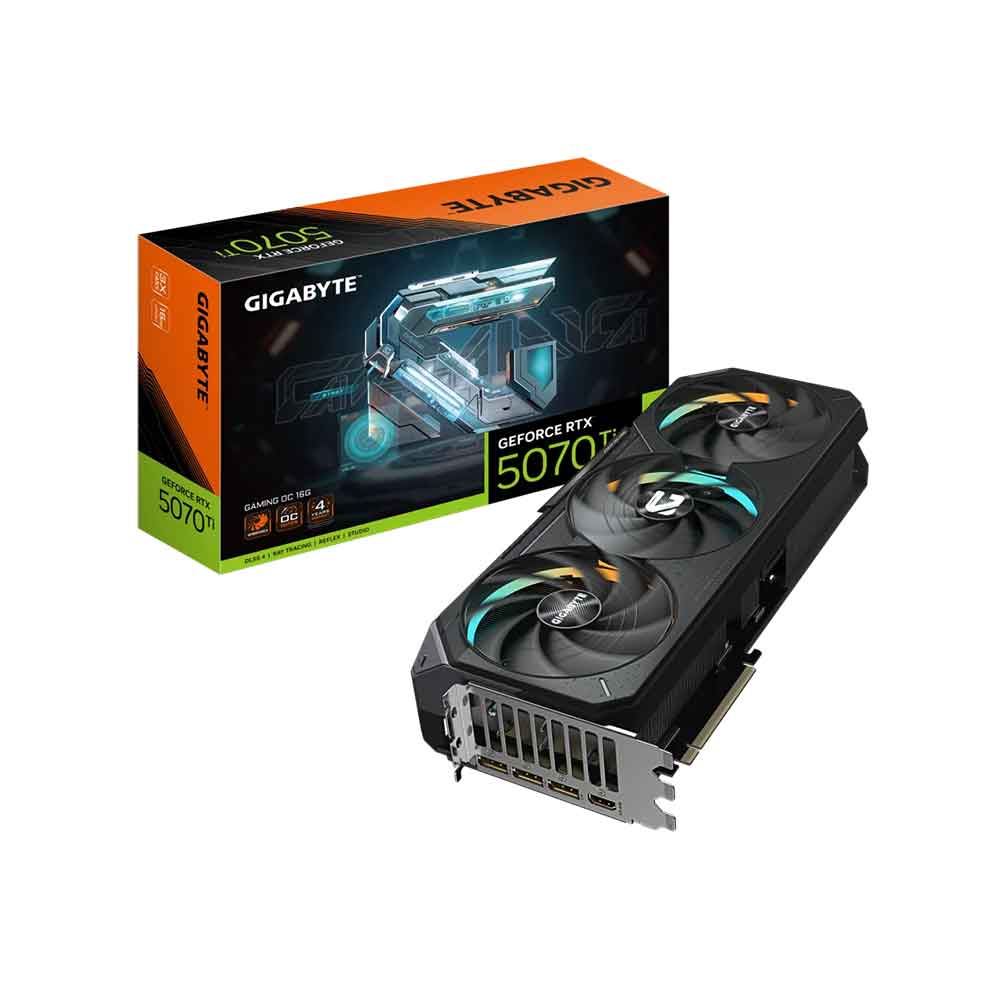 Gigabyte GeForce RTX™ 5070 Ti GAMING OC 16G GDDR7 memory, 7680 x 4320 max resolution