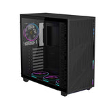 GIGABYTE AORUS C400 GLASS PC Case, Supports Mini ITX, Micro ATX, and ATX Form Factor, RGB Lighting, Dust Filters, Vertical GPU Mounting, Black