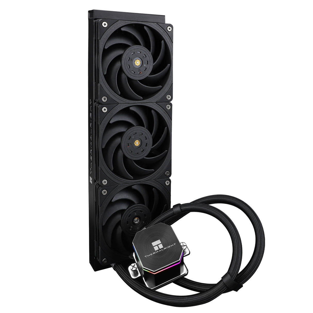Thermalright Hydro Cooling Frozen Edge 360 Black AIO Water Cooler Liquid CPU Cooler 3×120mm PWM Fans Water Cooling System,2150RPM High Speed Fan,Compatible with AMD/AM4/AM5&Intel LGA1700/1150/1151/1200/2011/17XX