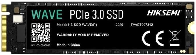 HIKSEMI Wave NVMe M.2 PCIe Gen 3 SSD Up to 2450MB/s For 1TB,Up to 1200MB/s For 256GB Internal Solid State Drive