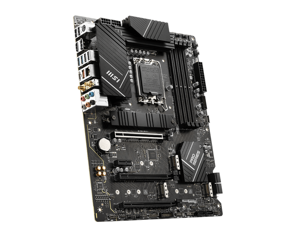 MSI PRO Z790-P WiFi DDR5 Memory Boost 7000+MHz/OC Supports Intel 12th and 13th Gen Core Processors, LGA 1700 DrMOS,PCIe 5.0 and 4.0 x16, 4 x M.2 Gen4, Wi-Fi 6E, 2.5G LAN, ATX