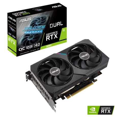 ASUS Dual GeForce RTX 3060 V2 OC Edition 12GB – Compact High-Performance