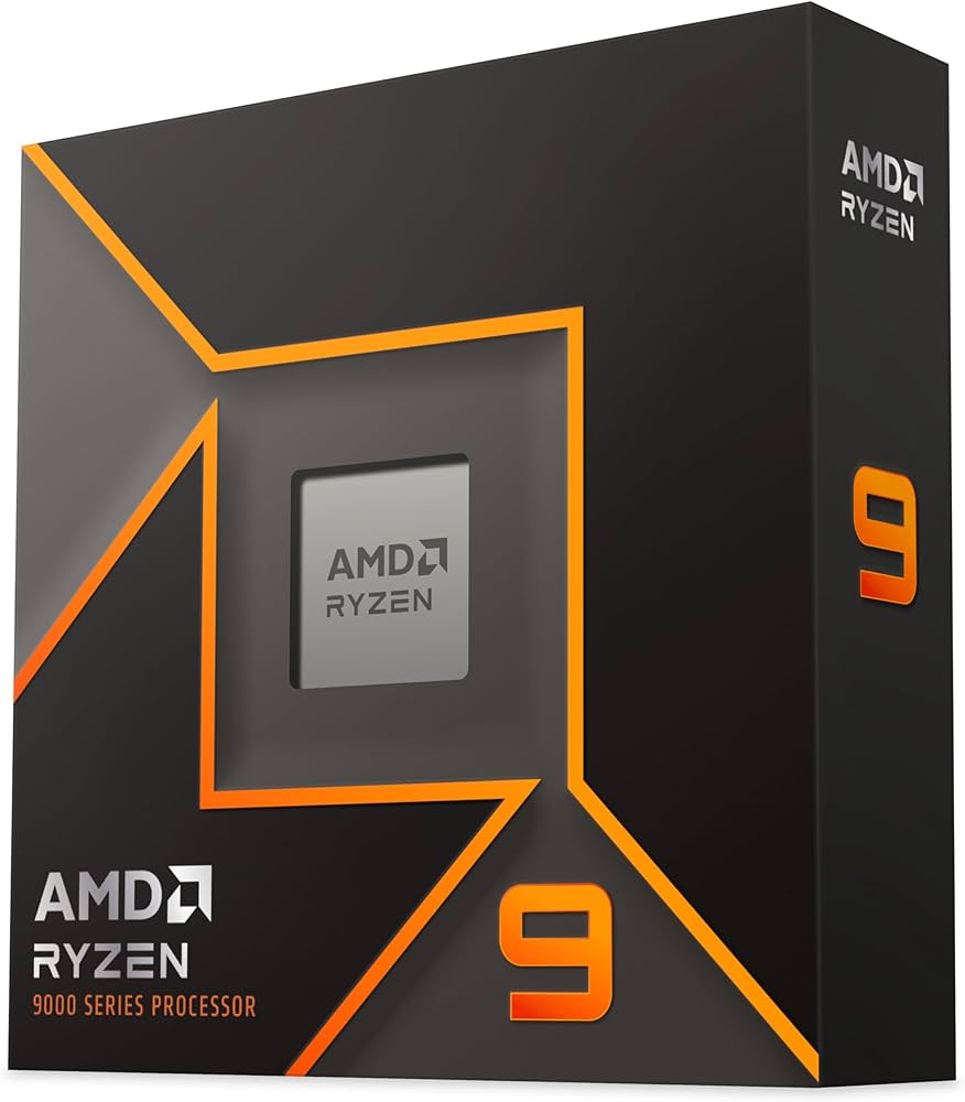 معالج AMD Ryzen 9 9950X بـ 16 نواة و32 خيطًا وتردد يصل إلى 5.7 جيجاهرتز وذاكرة تخزين مؤقتة L3 سعة 64 ميجابايت ويدعم ذاكرة DDR5 وPCIe 5.0 ورفع تردد التشغيل باستخدام TDP بقدرة 170 وات