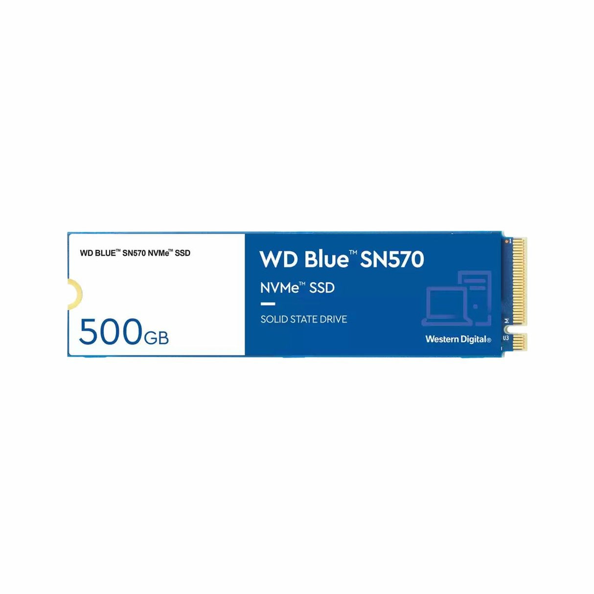 Western Digital 500GB Blue SN570 NVMe™ SSD PCIe Gen3 x4 up to 3500 MB/S.