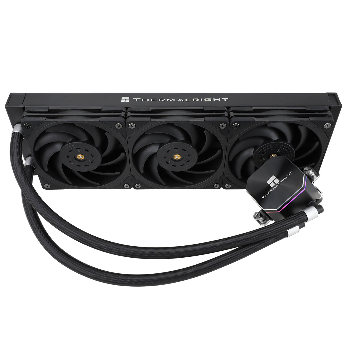 Thermalright Hydro Cooling Frozen Edge 360 Black AIO Water Cooler Liquid CPU Cooler 3×120mm PWM Fans Water Cooling System,2150RPM High Speed Fan,Compatible with AMD/AM4/AM5&Intel LGA1700/1150/1151/1200/2011/17XX