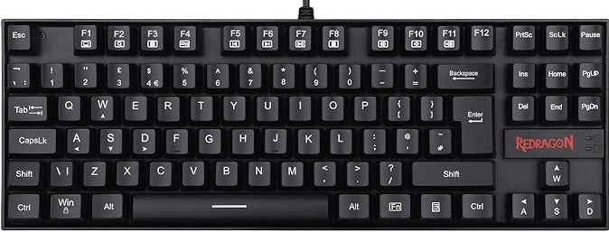 كيبورد ألعاب Redragon K552L-KR Kumara TKL ميكانيكي - سويتش Red بدون إضاءة