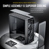 Antec Performance Series P20C Massive Metal Mesh Front Panel, 3 x 120mm PWM White Fans, Type-C 3.2 Gen2 Ready, 2 x 360 mm Radiator Simultaneously, GPU Bracket, Mid-Tower E-ATX PC Case