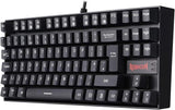كيبورد ألعاب Redragon K552L-KR Kumara TKL ميكانيكي - سويتش Red بدون إضاءة