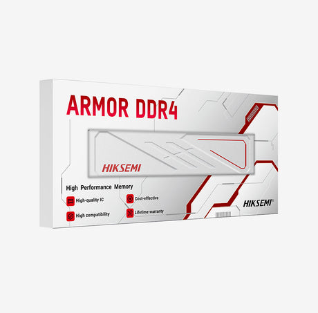 HIKSEMI Armor WHITE UDIMM RAM DIMM 8GB DDR4 3200MHz CL18 Supports Intel XMP 2.0 Compatible with Latest AMD Platforms