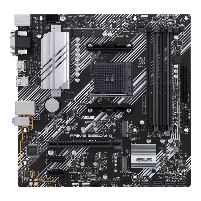 ASUS PRIME B550M-A Micro-ATX Motherboard – AMD B550, AM4