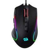 Redragon M612 Predator RGB Gaming Mouse, 8000 DPI Wired Optical with 11 Programmable Buttons & 5 Backlit Modes, Rapid Fire Button