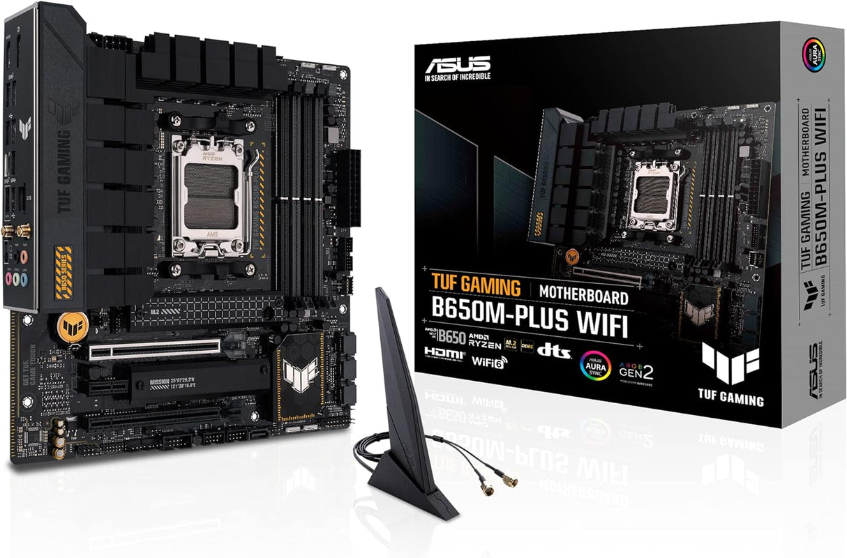 ASUS TUF GAMING B650M-E WIFI micro-ATX AMD B650 AM5 DDR5 192GB 7600 OC PCIe 4.0 x16 M.2 PCIe 5.0 4.0