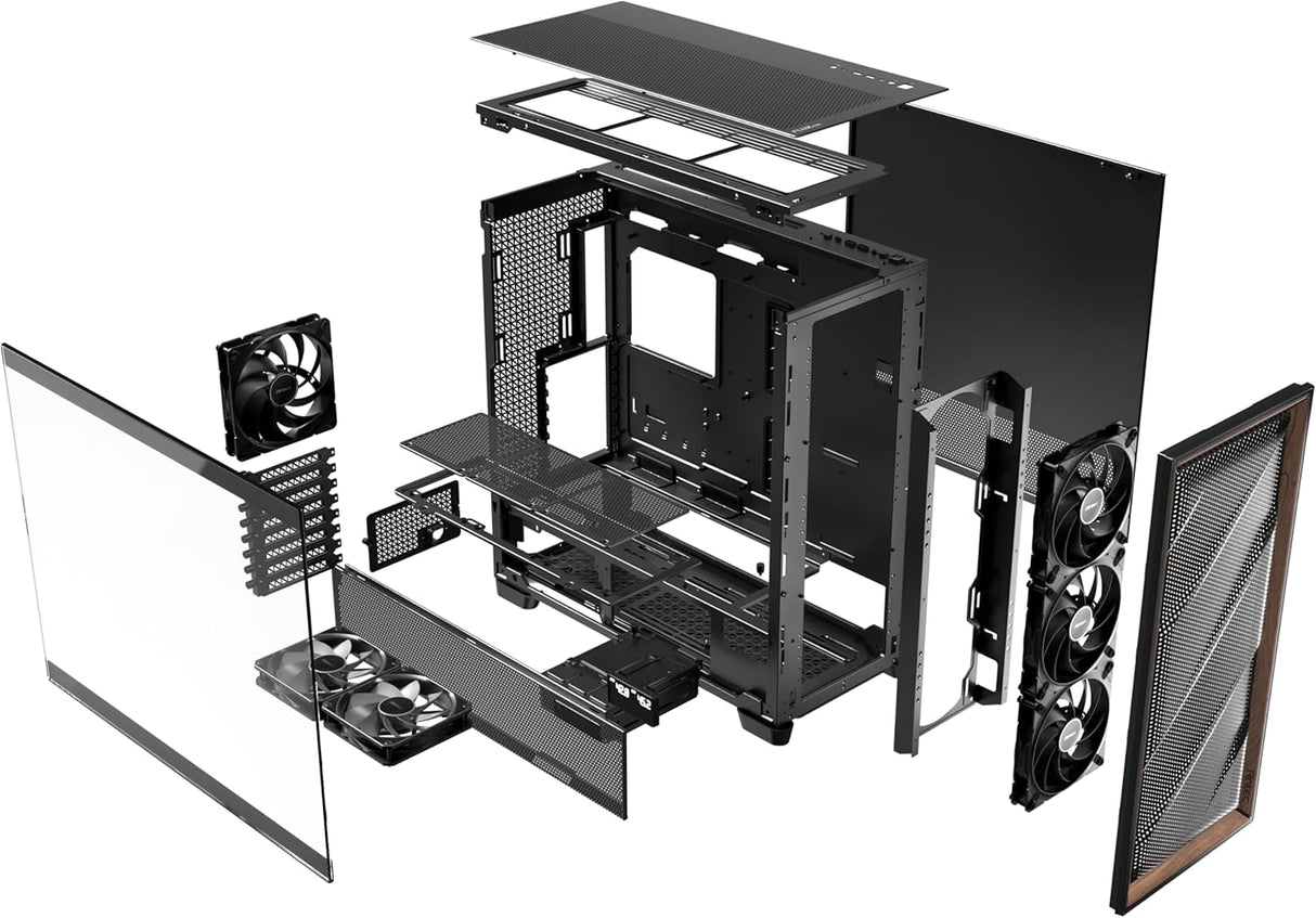 Case Antec Flux Mesh 5 Fan 3*120M Mid Tower