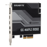 GIGABYTE GC-MAPLE RIDGE Intel Thunderbolt 4 JHL 8540 Controller 2x USB Type-C 1x DisplayPort 1.4 2x Mini DisplayPort Max Bandwidth 40 Gb/s PCIe Card