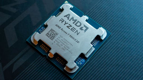 AMD Ryzen 7 9800X3D: 8C/16T, 4.7GHz Base, 5.2GHz Boost, 96MB L3 Cache, 120W TDP, AM5, DDR5, PCIe 5.0, Radeon iGPU (2C, 2200MHz)