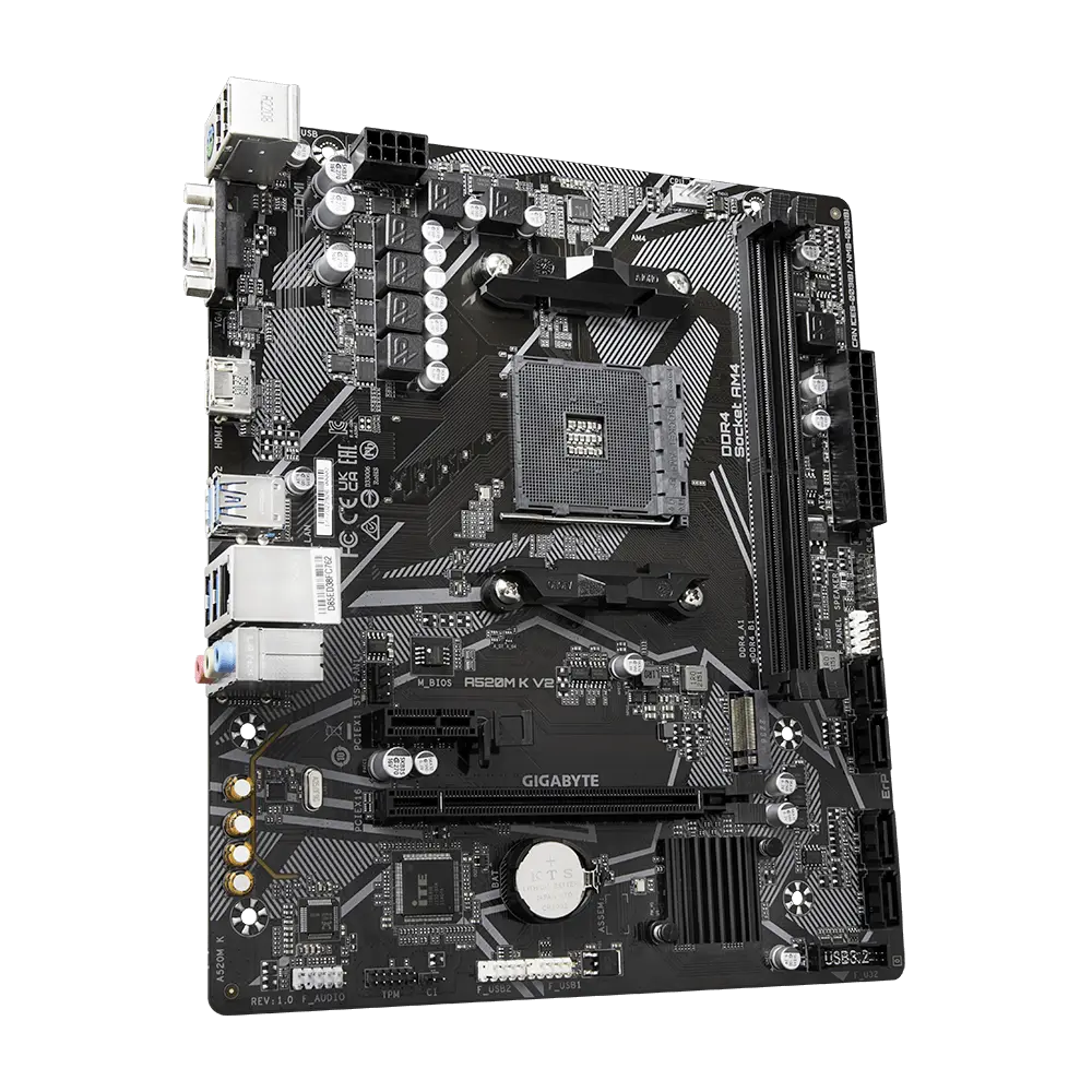 Gigabyte A520M K V2 AM4 mATX Gaming Motherboard