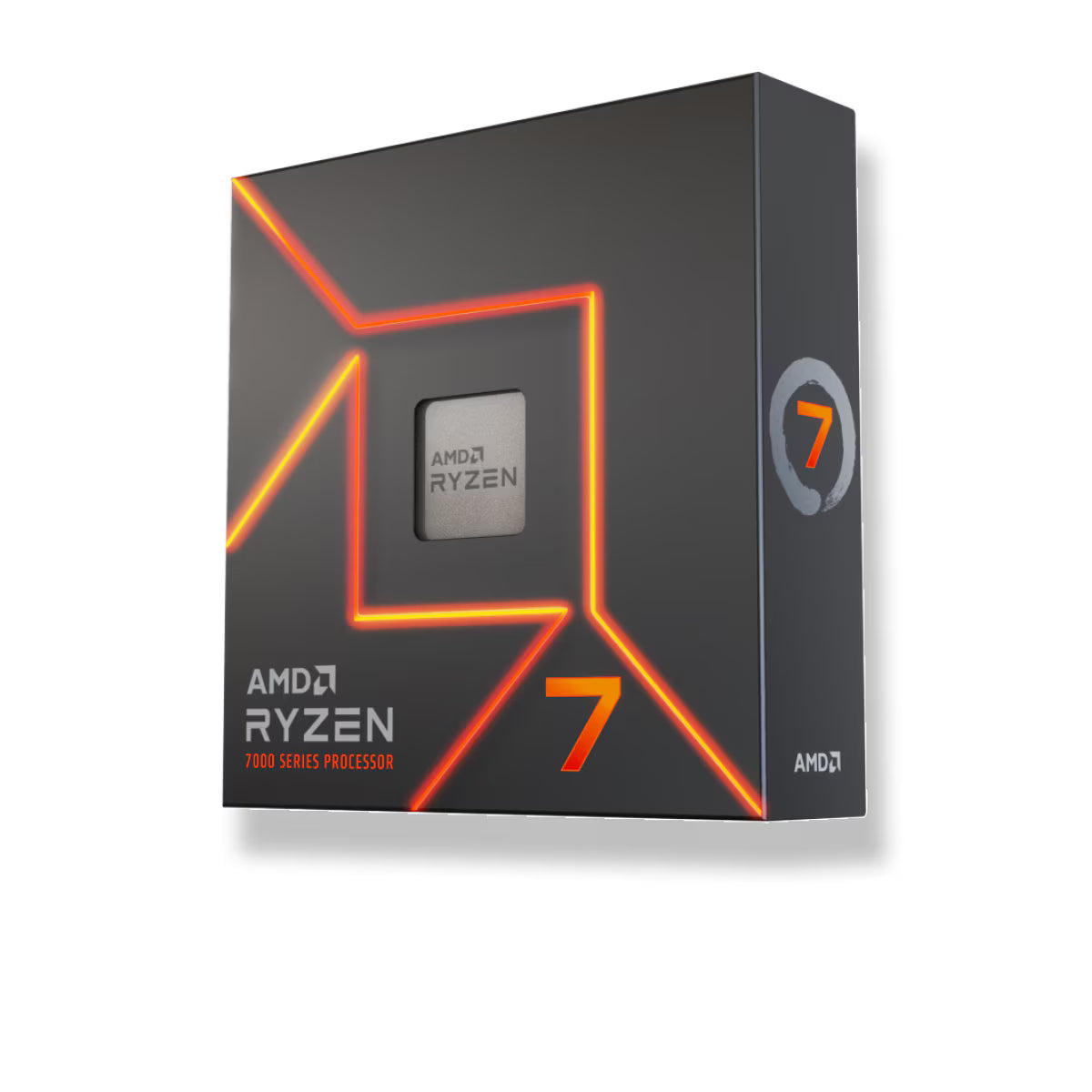 AMD Ryzen 7 processor packaging on a white background