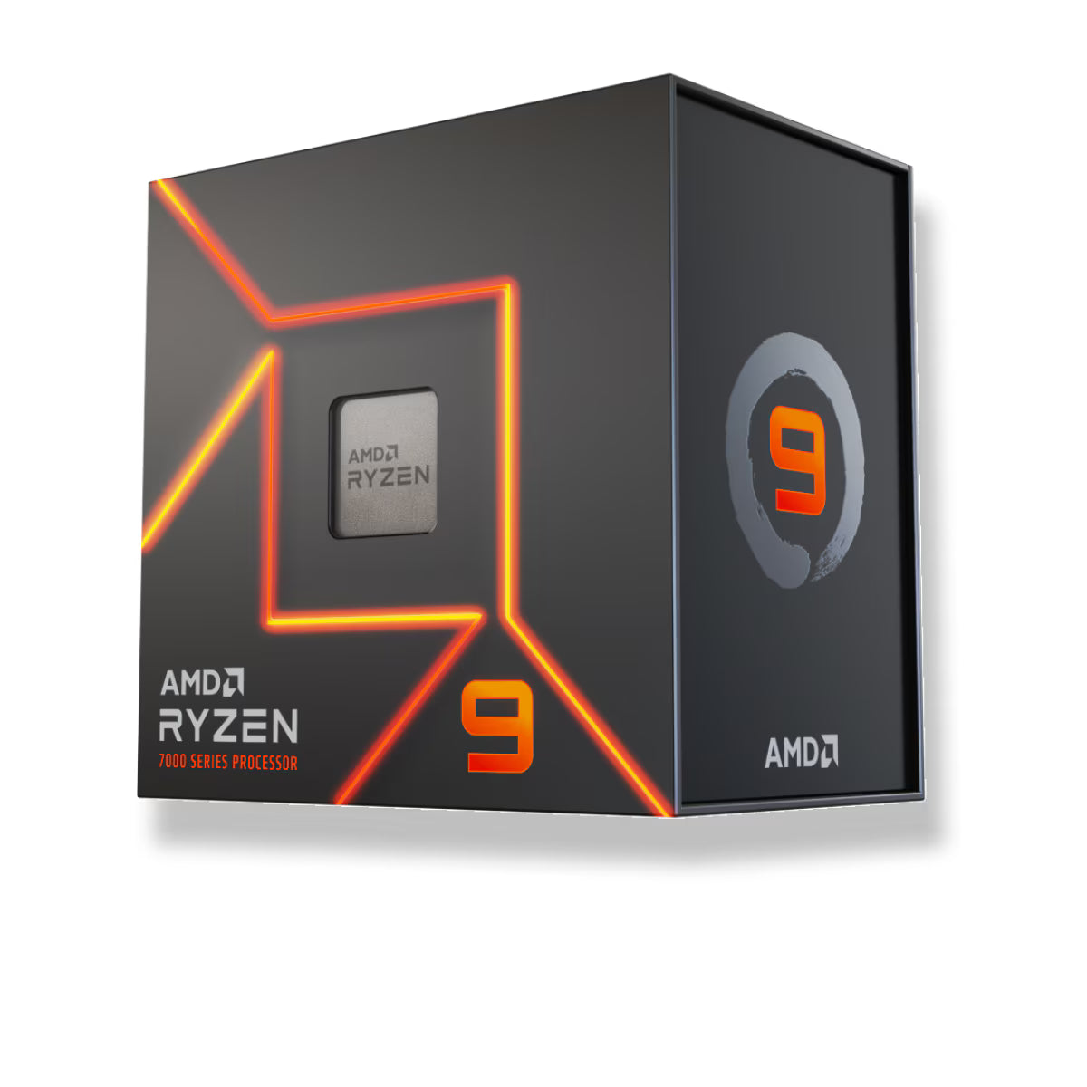 AMD Ryzen 9 processor packaging on a white background