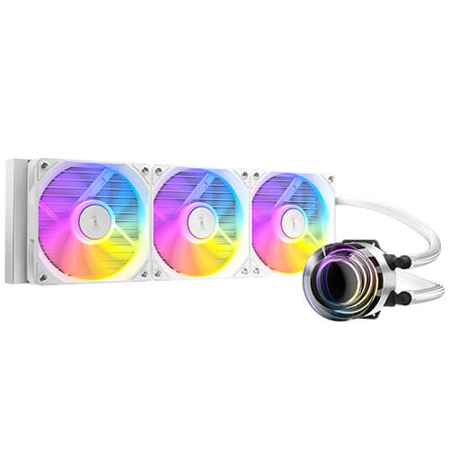 ANTEC Vortex Lum 360 ARGB AIO CPU Cooler (Black-White) with LED Fan Intel: LGA 115X/1200/1700/20XX/1851 AMD: AM3/AM4/AM5/TR4