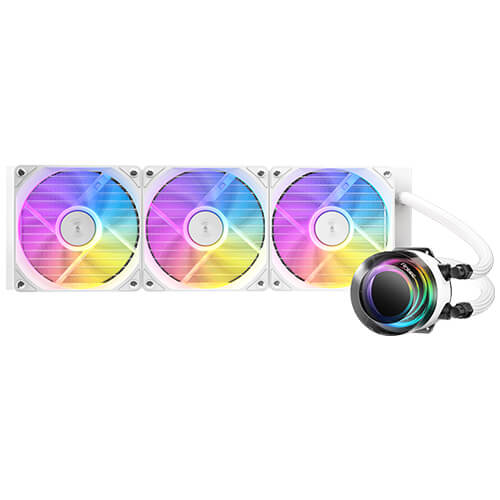 ANTEC Vortex Lum 360 ARGB AIO CPU Cooler (Black-White) with LED Fan Intel: LGA 115X/1200/1700/20XX/1851 AMD: AM3/AM4/AM5/TR4