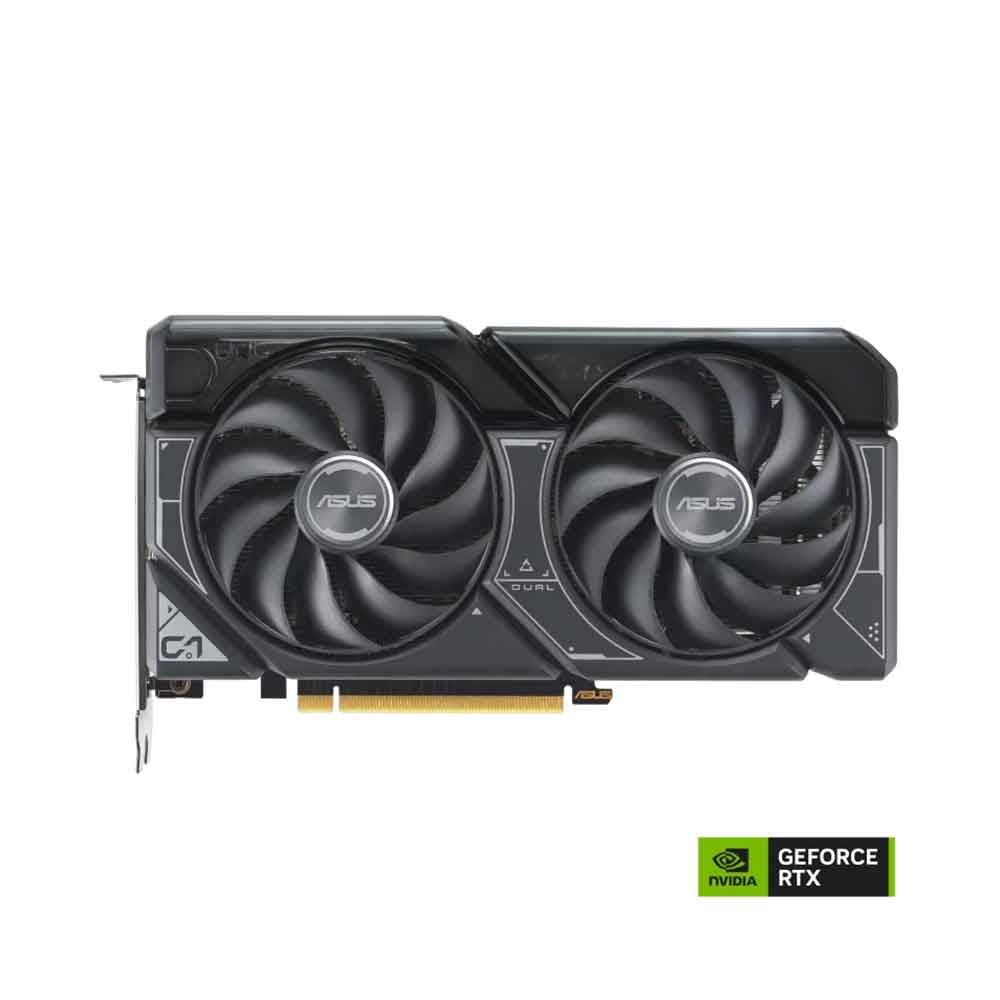 ASUS Dual GeForce RTX 4060 Ti OC Edition 16GB GDDR6 128-bit with two powerful Axial-tech fans and a 2.5-slot design for broad compatibility