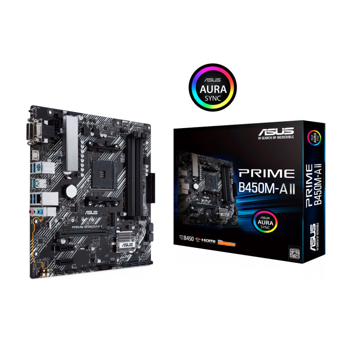 ASUS PRIME B450M-A II: Reliable Power for AM4 Ryzen Builds