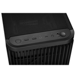 ASUS ProArt PA401: High-Airflow Mid-Tower Case with Wooden Front and Tempered Glass in Black