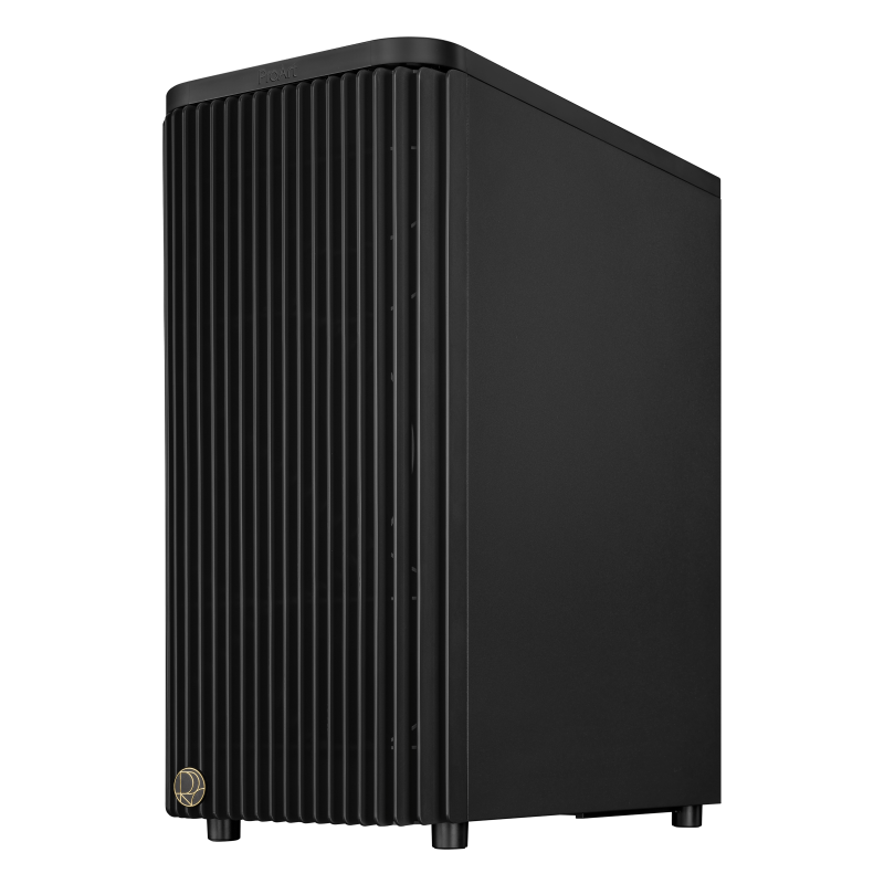 ASUS ProArt PA401: High-Airflow Mid-Tower Case with Wooden Front and Tempered Glass in Black