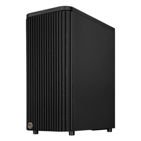 ASUS ProArt PA401: High-Airflow Mid-Tower Case with Wooden Front and Tempered Glass in Black