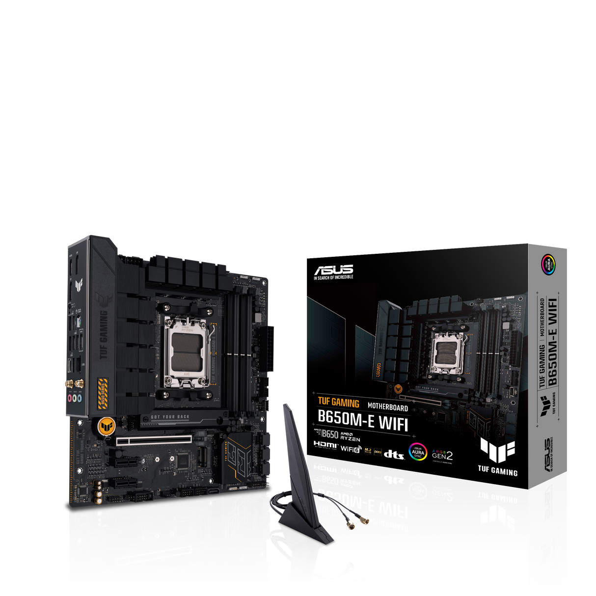 ASUS TUF GAMING B650M-E WIFI micro-ATX AMD B650 AM5 DDR5 192GB 7600 OC PCIe 4.0 x16 M.2 PCIe 5.0 4.0