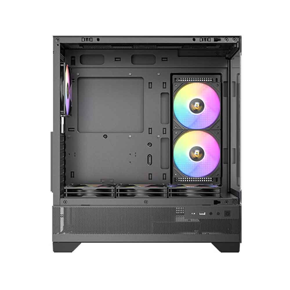 Antec CX700 RGB Elite: High-Airflow Mid-Tower Gaming Case with 6 RGB Fans & 850W PSU in Black and White
