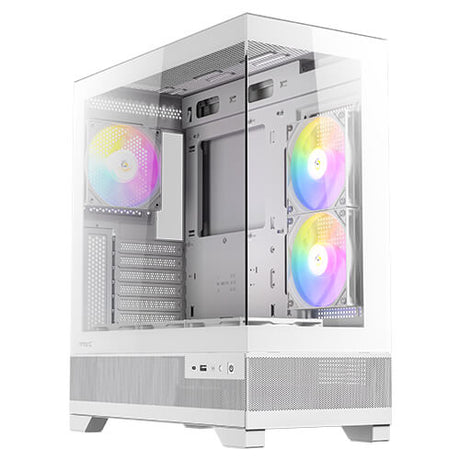Antec CX700 RGB Elite: High-Airflow Mid-Tower Gaming Case with 6 RGB Fans & 850W PSU in Black and White