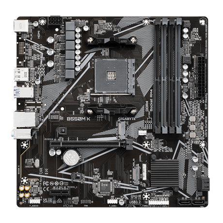 GIGABYTE B550M K: ultra durable AM4 motherboard for high-performance Ryzen builds