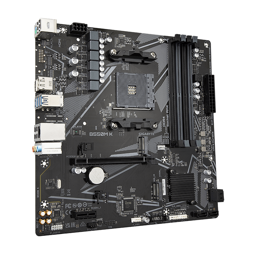 GIGABYTE B550M K: ultra durable AM4 motherboard for high-performance Ryzen builds