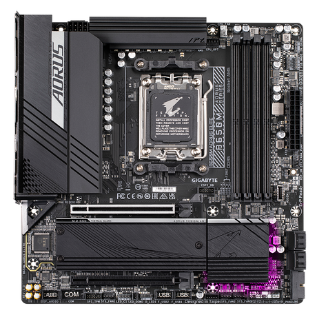 GIGABYTE B650M AORUS Elite DDR5 AM5 mATX EZ-Latch Q-Flash Plus Smart Fan 6 Advanced Thermal Design & M.2 Thermal Guard