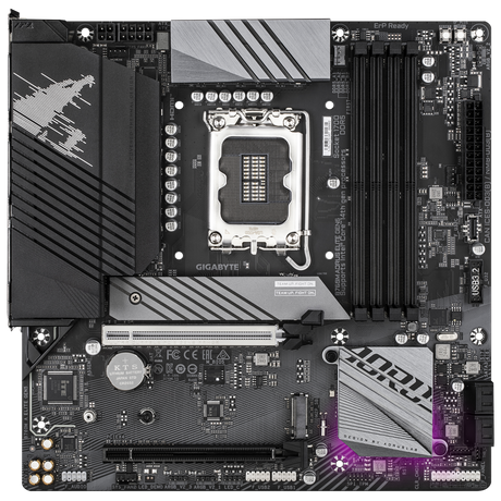 Gigabyte B760M Aorus Elite GEN5 DDR5 LGA1700 Support for the 14th, 13th, and 12th Generation PCIe 5.0 mATX