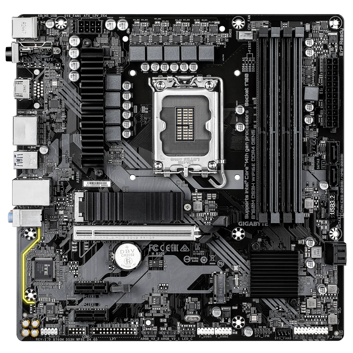 GIGABYTE B760M DS3H WIFI6E DDR4 GEN5