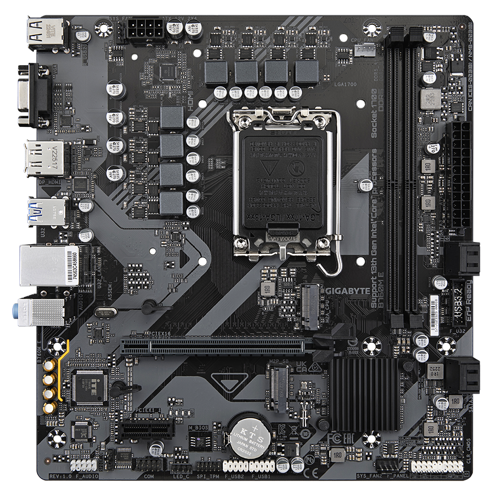 Gigabyte B760M E: High-Performance DDR5 Motherboard for Intel LGA1700
