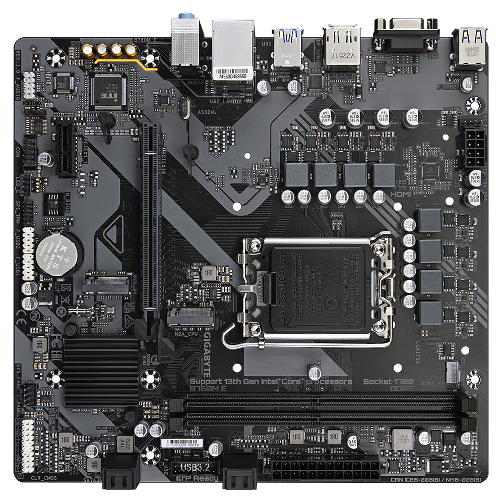Gigabyte B760M E: High-Performance DDR5 Motherboard for Intel LGA1700