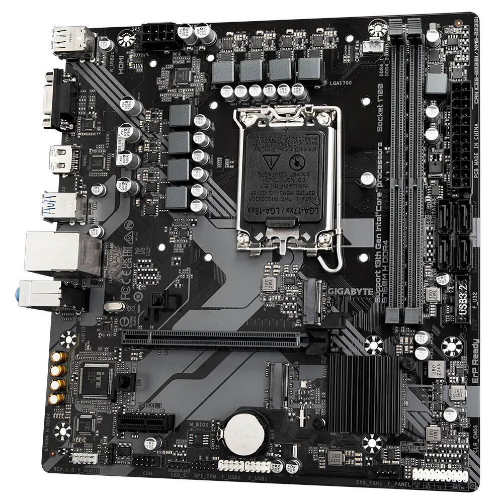 GIGABYTE B760M H DDR4 – Reliable Gaming Motherboard