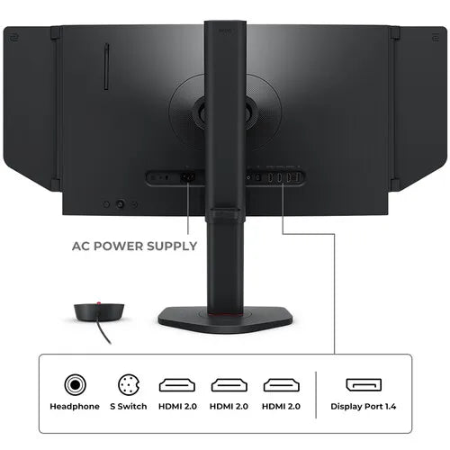 BenQ ZOWIE XL2566X+ eSports Gaming Monitor 0.5ms| 24.1 inch | 400 Hz | Fast TN | DyAc 2 | XL Setting to Share | S Switch | Shielding Hood | 1080p